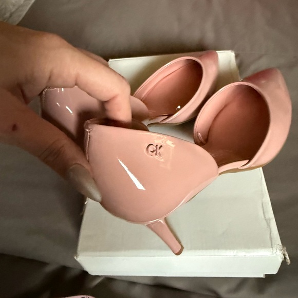 Calvin Klein pink patent d’orsay heels - Picture 8 of 9